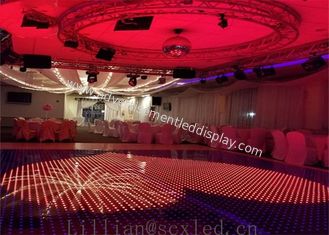 esposizione di LED di 3d Dance Floor, schermo interattivo del pavimento di 6000cd LED