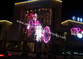 256 x 256 pixel Display LED trasparente in alluminio personalizzato con formato di ingresso di segnale DVI