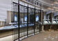 parete di vetro trasparente del centro commerciale, schermo di P3.9mm LED trasparente