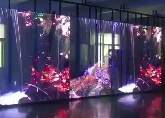 Display LED a scansione dinamica a vetro trasparente montato sul soffitto