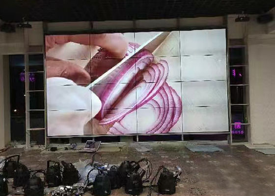 Display video a parete grande da 46 pollici, 3x3 LED video a parete dritto verso il basso