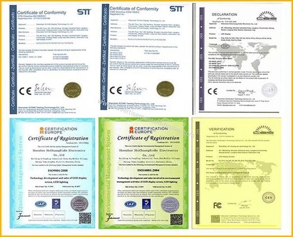 Porcellana Shenzhen Xmedia Technology Co.,Ltd Certificazioni
